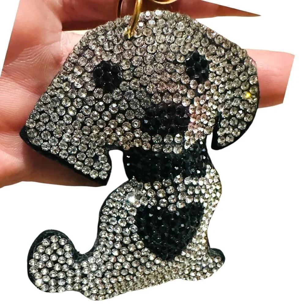Sparkling Rhinestone Dog Keychain – Cute & Glamorous